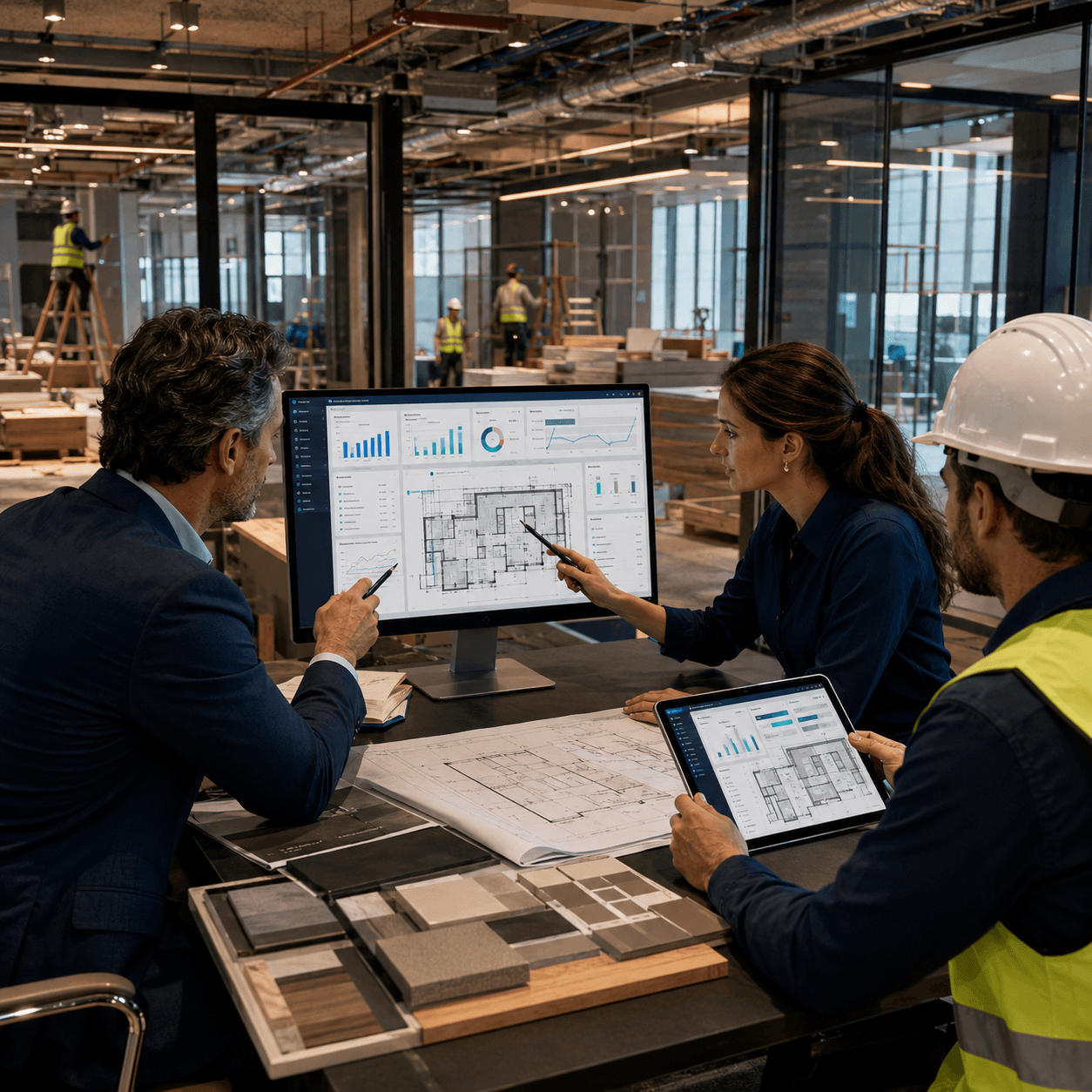 Construction & Fitout professionals using a connected business system